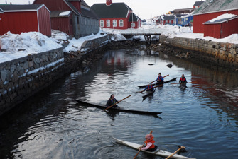 Kajakker i Grønland