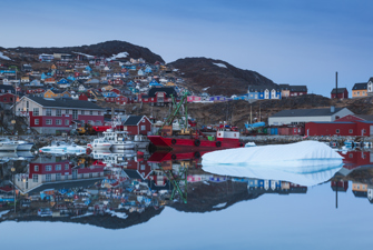 Havnen i Qaqortoq i Sydgrønland