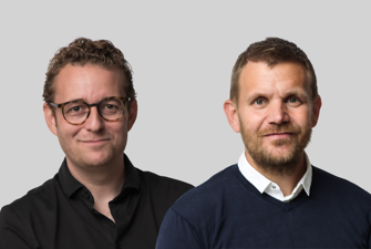 Peter Forsberg og Christian Gjersing Nielsen
