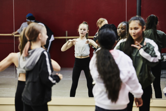 Børn i danseskole