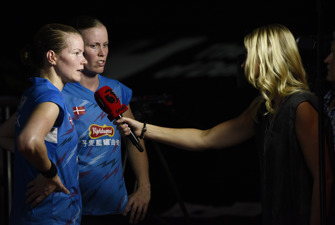 Den danske badmintonduo, 2014. Foto: GettyImages/Lars Ronbog