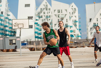 Basketball på havnen