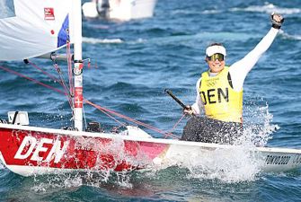 Anne Marie Rindom på vandet